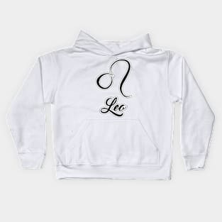 Leo Zodiac Design Kids Hoodie